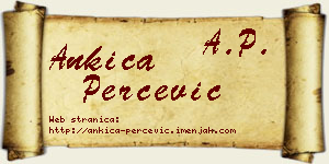 Ankica Perčević vizit kartica